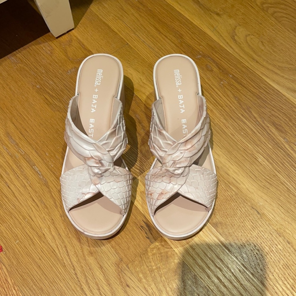 Melissa Pvc Embossed Python Block Heel - image 1